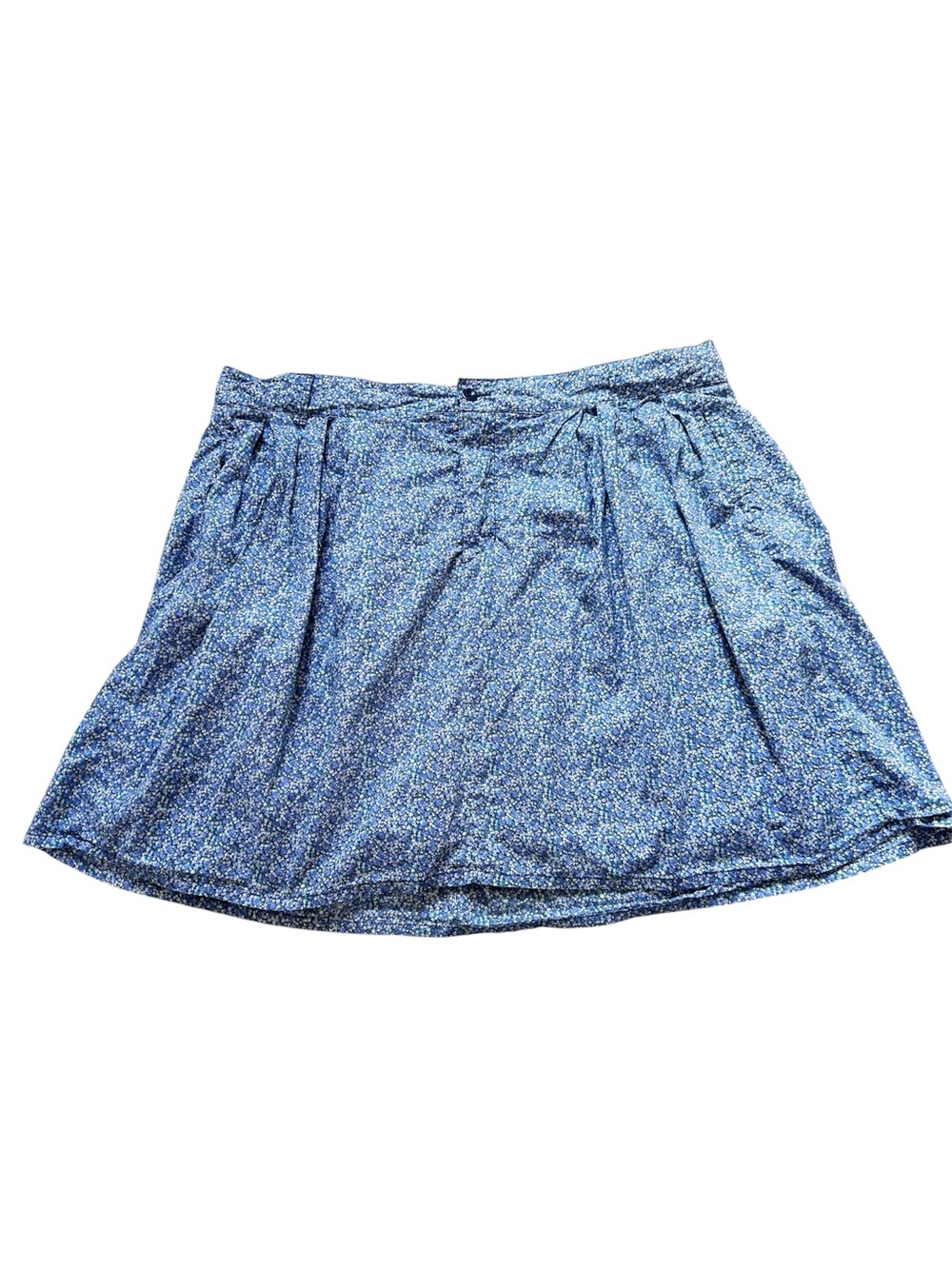 Vintage GAP Cotton Floral Skirt Pockets Button Closure Coastal Cowgirl Size 14